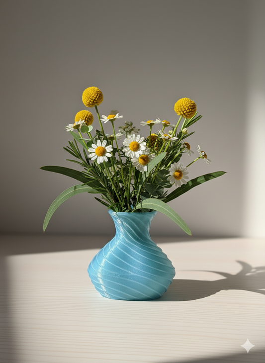 Bulky - stylische Vase, bauchig und außergewöhnlich - 3D Druck