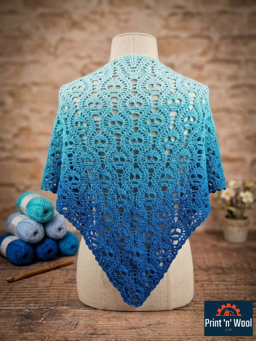 Dreiecktuch Skull & Lace