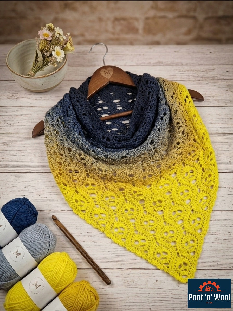 Dreiecktuch Skull & Lace